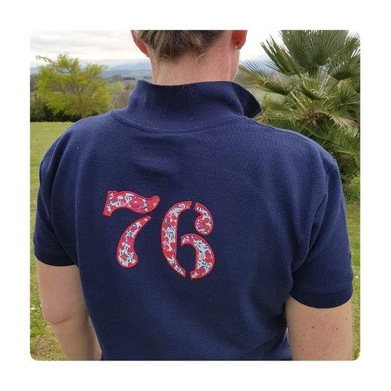 Polo adulte motif en...