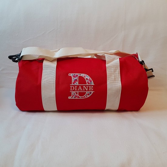 Grand sac polochon rouge et...