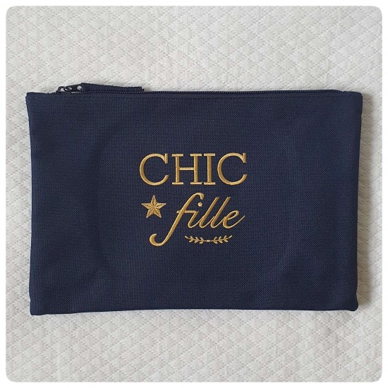 Pochette marine avec motif...