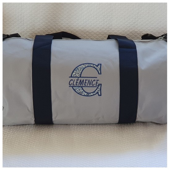 Sac polochon gris et marine...