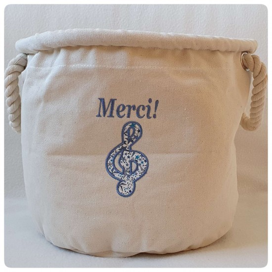 Sac à jouets brodé