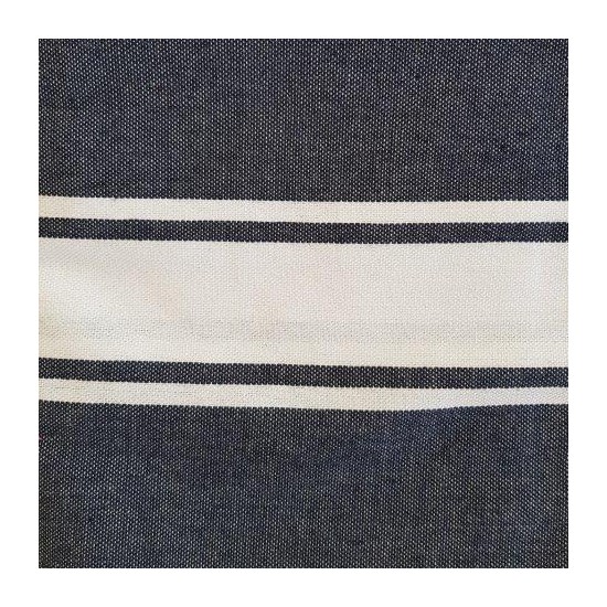 Fouta marine avec motif en...
