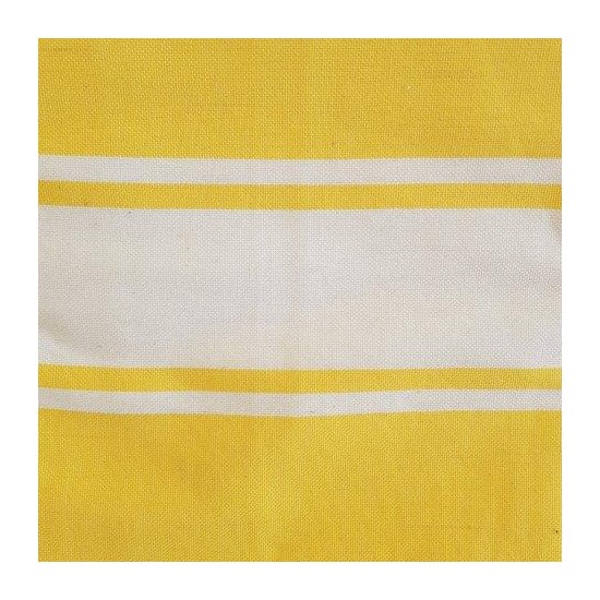 Fouta jaune brodée