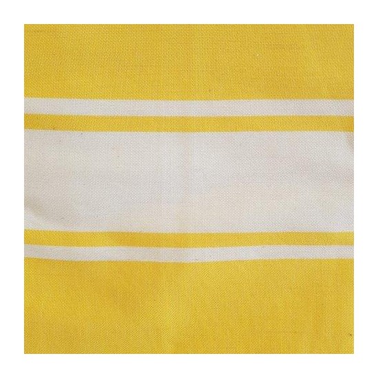 Fouta jaune brodée