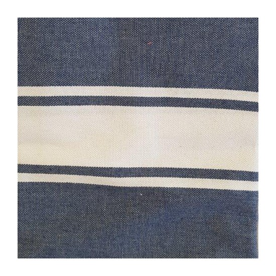 Fouta bleu jeans brodée