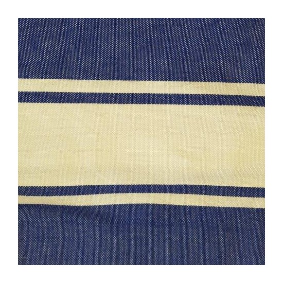 Fouta bleu violet brodée